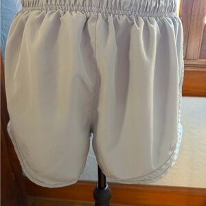 Nike Light Gray Running Shorts with Elastic Waist